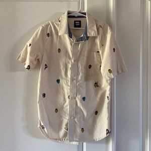 Boys Vans/Marvel button up shirt